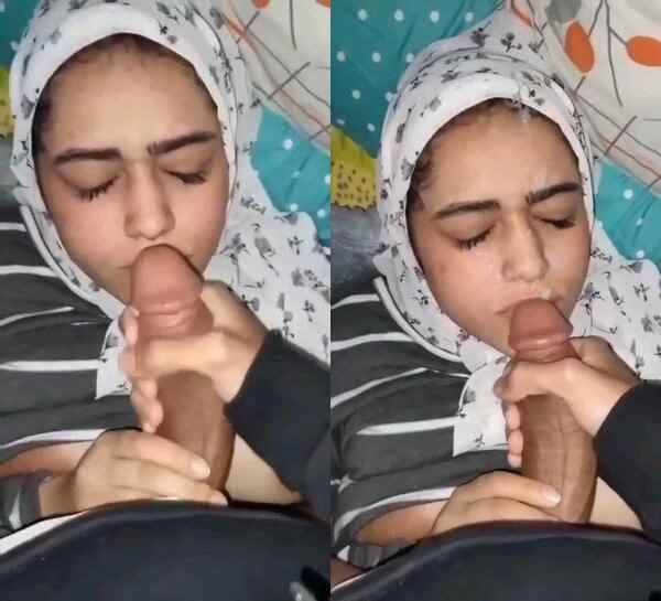 Super cute muslim hijabi babe sexvid mouth fuck cum out