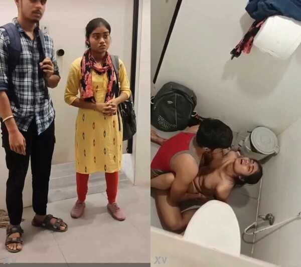 Beautiful horny lover couple x vedio indian fucking public toilet