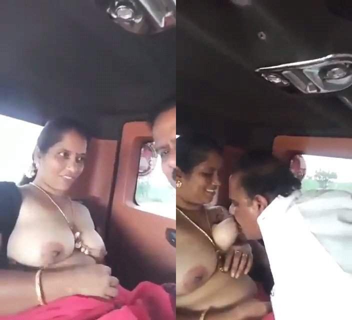 Beautiful Tamil mallu xxx videos aunty enjoy with driver in car